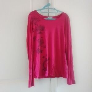 Lucky brands pinkish reddish shirt long sleeve